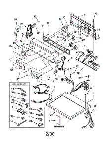 Top And Console parts for Kenmore Dryer 110.70992990 (11070992990, 110 70992990) from AppliancePartsPros.com