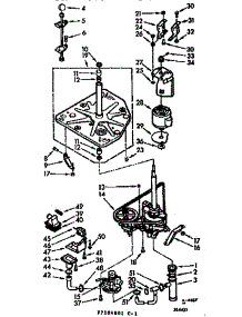 Drive System parts for Kenmore Washer 110.7104801 (1107104801, 110 7104801) from AppliancePartsPros.com