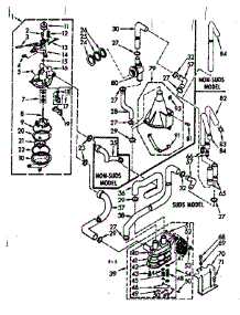 Water System parts for Kenmore Washer 110.7104810 (1107104810, 110 7104810) from AppliancePartsPros.com