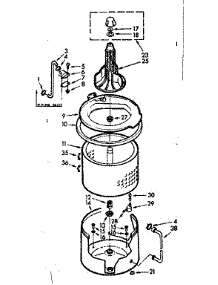 Tub And Basket Assembly parts for Kenmore Washer 110.7104811 (1107104811, 110 7104811) from AppliancePartsPros.com