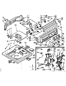 Top And Console Assembly parts for Kenmore Washer 110.7104811 (1107104811, 110 7104811) from AppliancePartsPros.com