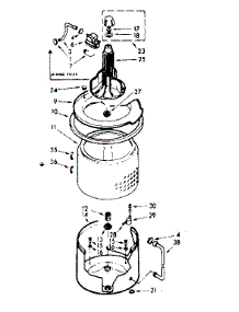 Tub And Basket Assembly parts for Kenmore Washer 110.7104812 (1107104812, 110 7104812) from AppliancePartsPros.com
