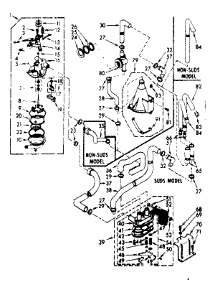 Water System parts for Kenmore Washer 110.7104812 (1107104812, 110 7104812) from AppliancePartsPros.com