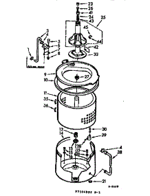 Tub And Basket Assembly parts for Kenmore Washer 110.7104953 (1107104953, 110 7104953) from AppliancePartsPros.com