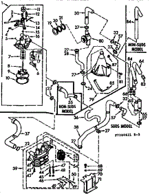 Water System parts for Kenmore Washer 110.7105621 (1107105621, 110 7105621) from AppliancePartsPros.com