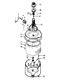 Tub And Basket Assembly parts for Kenmore Washer 110.7105625 (1107105625, 110 7105625) from AppliancePartsPros.com