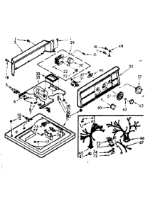 Top And Console Assembly parts for Kenmore Washer 110.7105625 (1107105625, 110 7105625) from AppliancePartsPros.com