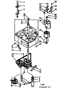 Drive System parts for Kenmore Washer 110.7105670 (1107105670, 110 7105670) from AppliancePartsPros.com