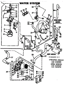 Water System parts for Kenmore Washer 110.7105670 (1107105670, 110 7105670) from AppliancePartsPros.com