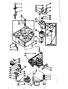 Drive System parts for Kenmore Washer 110.7105810 (1107105810, 110 7105810) from AppliancePartsPros.com