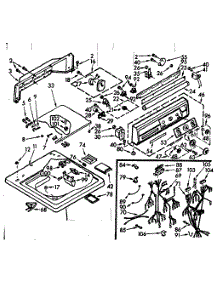 Top And Console Assembly parts for Kenmore Washer 110.7105810 (1107105810, 110 7105810) from AppliancePartsPros.com
