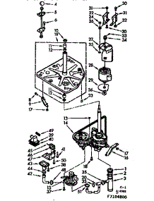 Drive System parts for Kenmore Washer 110.7105850 (1107105850, 110 7105850) from AppliancePartsPros.com