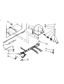Unit Parts parts for Kenmore Freezer 198.711121 (198711121, 198 711121) from AppliancePartsPros.com