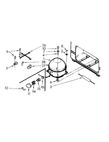 Unit Parts parts for Kenmore Freezer 198.711141 (198711141, 198 711141) from AppliancePartsPros.com