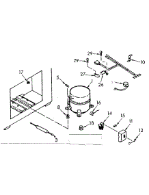 Unit Parts parts for Kenmore Freezer 198.711200 (198711200, 198 711200) from AppliancePartsPros.com