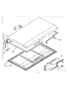 Door Parts parts for Kenmore Freezer 198.711211 (198711211, 198 711211) from AppliancePartsPros.com
