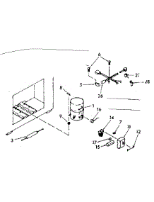 Unit Parts parts for Kenmore Freezer 198.711601 (198711601, 198 711601) from AppliancePartsPros.com
