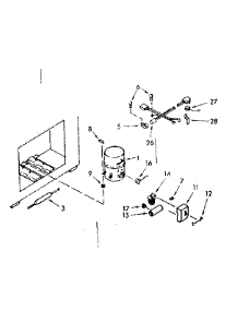 Unit Parts parts for Kenmore Freezer 198.711602 (198711602, 198 711602) from AppliancePartsPros.com