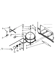Unit Parts parts for Kenmore Freezer 198.711603 (198711603, 198 711603) from AppliancePartsPros.com