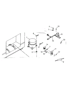 Unit Parts parts for Kenmore Freezer 198.711621 (198711621, 198 711621) from AppliancePartsPros.com