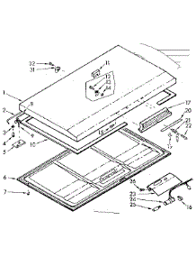 Door Parts parts for Kenmore Freezer 198.711622 (198711622, 198 711622) from AppliancePartsPros.com