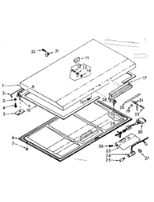 Door Parts parts for Kenmore Freezer 198.711642 (198711642, 198 711642) from AppliancePartsPros.com