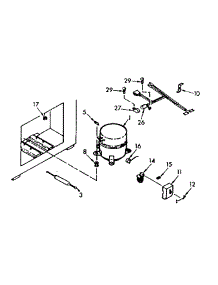 Unit Parts parts for Kenmore Freezer 198.712200 (198712200, 198 712200) from AppliancePartsPros.com