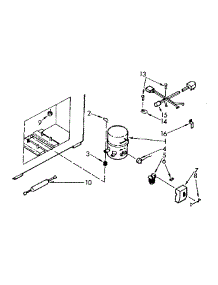 Unit Parts parts for Kenmore Freezer 198.712210 (198712210, 198 712210) from AppliancePartsPros.com