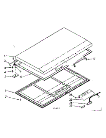 Door Parts parts for Kenmore Freezer 198.712210 (198712210, 198 712210) from AppliancePartsPros.com