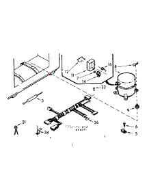 Unit Parts parts for Kenmore Freezer 198.712470 (198712470, 198 712470) from AppliancePartsPros.com