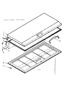 Door Parts parts for Kenmore Freezer 198.712600 (198712600, 198 712600) from AppliancePartsPros.com