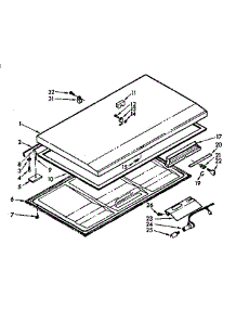 Door Parts parts for Kenmore Freezer 198.712621 (198712621, 198 712621) from AppliancePartsPros.com