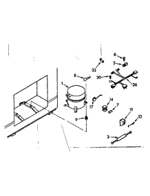 Unit Parts parts for Kenmore Freezer 198.712621 (198712621, 198 712621) from AppliancePartsPros.com