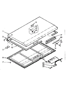 Door Parts parts for Kenmore Freezer 198.713420 (198713420, 198 713420) from AppliancePartsPros.com
