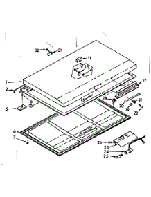 Door Parts parts for Kenmore Freezer 198.713470 (198713470, 198 713470) from AppliancePartsPros.com