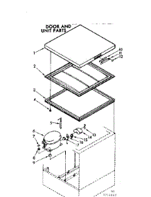 Door And Unit Parts parts for Kenmore Freezer 198.714062 (198714062, 198 714062) from AppliancePartsPros.com