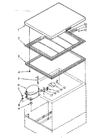 Door And Unit parts for Kenmore Freezer 198.714091 (198714091, 198 714091) from AppliancePartsPros.com