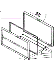 Door parts for Kenmore Freezer 198.714200 (198714200, 198 714200) from AppliancePartsPros.com