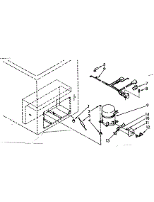 Unit parts for Kenmore Freezer 198.714200 (198714200, 198 714200) from AppliancePartsPros.com