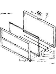 Door Parts parts for Kenmore Freezer 198.714201 (198714201, 198 714201) from AppliancePartsPros.com