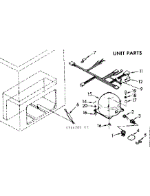 Unit Parts parts for Kenmore Freezer 198.714201 (198714201, 198 714201) from AppliancePartsPros.com