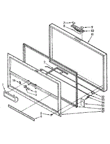 Door parts for Kenmore Freezer 198.714210 (198714210, 198 714210) from AppliancePartsPros.com