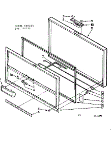 Door Parts parts for Kenmore Freezer 198.714211 (198714211, 198 714211) from AppliancePartsPros.com