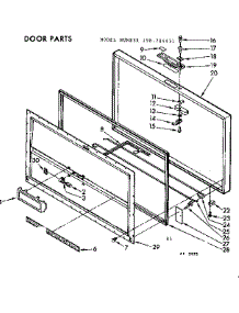 Door Parts parts for Kenmore Freezer 198.714431 (198714431, 198 714431) from AppliancePartsPros.com
