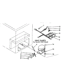 Unit parts for Kenmore Freezer 198.714440 (198714440, 198 714440) from AppliancePartsPros.com