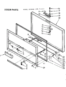 Door Parts parts for Kenmore Freezer 198.714441 (198714441, 198 714441) from AppliancePartsPros.com