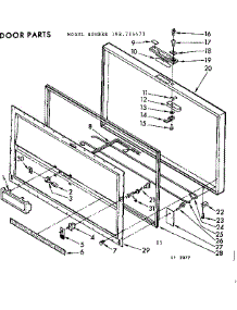 Door Parts parts for Kenmore Freezer 198.714471 (198714471, 198 714471) from AppliancePartsPros.com