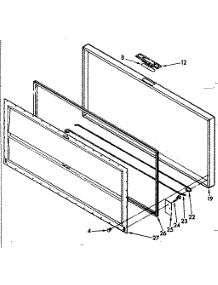Door parts for Kenmore Freezer 198.714600 (198714600, 198 714600) from AppliancePartsPros.com