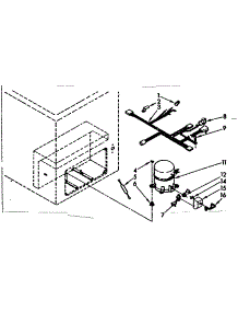 Unit parts for Kenmore Freezer 198.714600 (198714600, 198 714600) from AppliancePartsPros.com