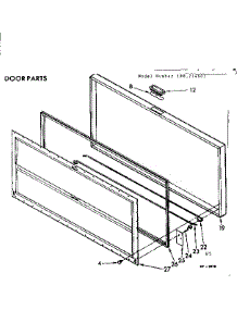 Door Parts parts for Kenmore Freezer 198.714601 (198714601, 198 714601) from AppliancePartsPros.com